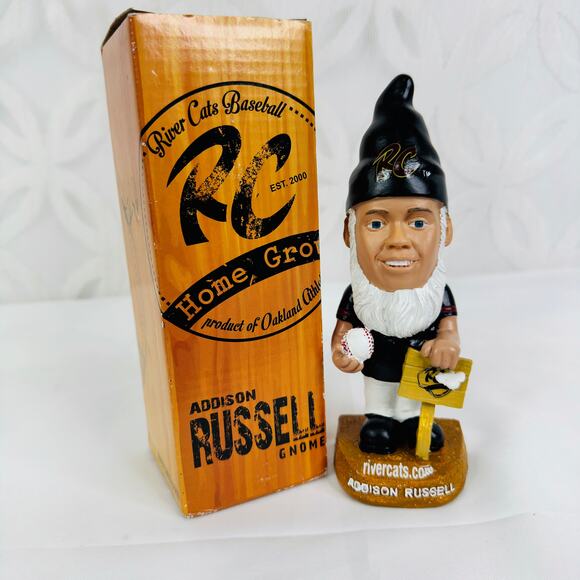 5 for $25| 2014 Addison Russell Sacramento River Cats Garden Gnome 7" Figure - Picture 4 of 4